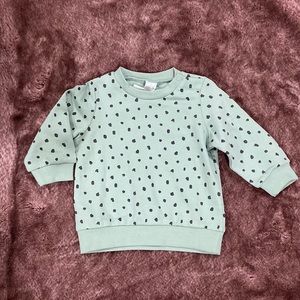 Green Polka Dot Sweatshirt